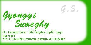 gyongyi sumeghy business card